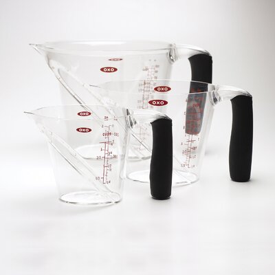 OXO Grips 3-Pieces Plastic Measuring Cup Set & Reviews | Wayfair